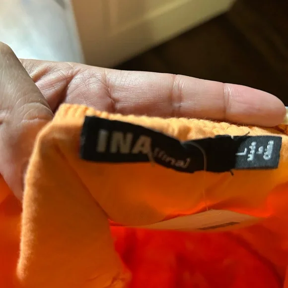 4 for $15 NWT Ina Bright Orange Dress - Picture 2 of 2